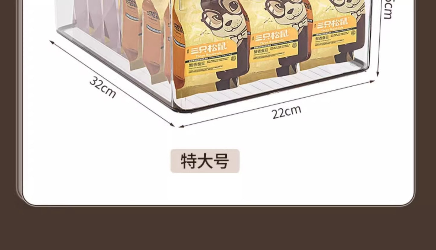 Storage Basket Desktop Snacks Miscellaneous Organizer Storage Box Cabinet Plastic Rectangular Transparent Acrylic Storage Box