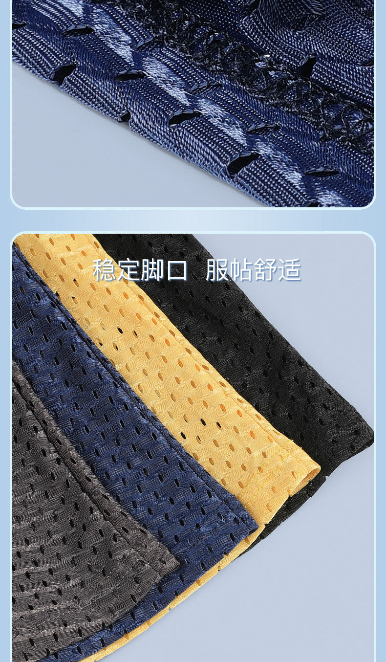 Men's Underwear Ice Silk Mesh Breathable Boxer Briefs Cool Summer Thin Comfortable Four-Corner Underpants http://detail.1688.com/offer/677752721536.html