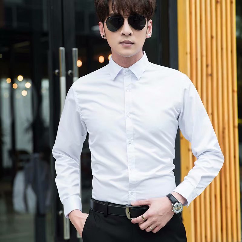 2025Plaid Long Sleeve Shirt Men Korean Version Slim Fit Youth Trendy Handsome Shirt Couple Casual Thin Shirt