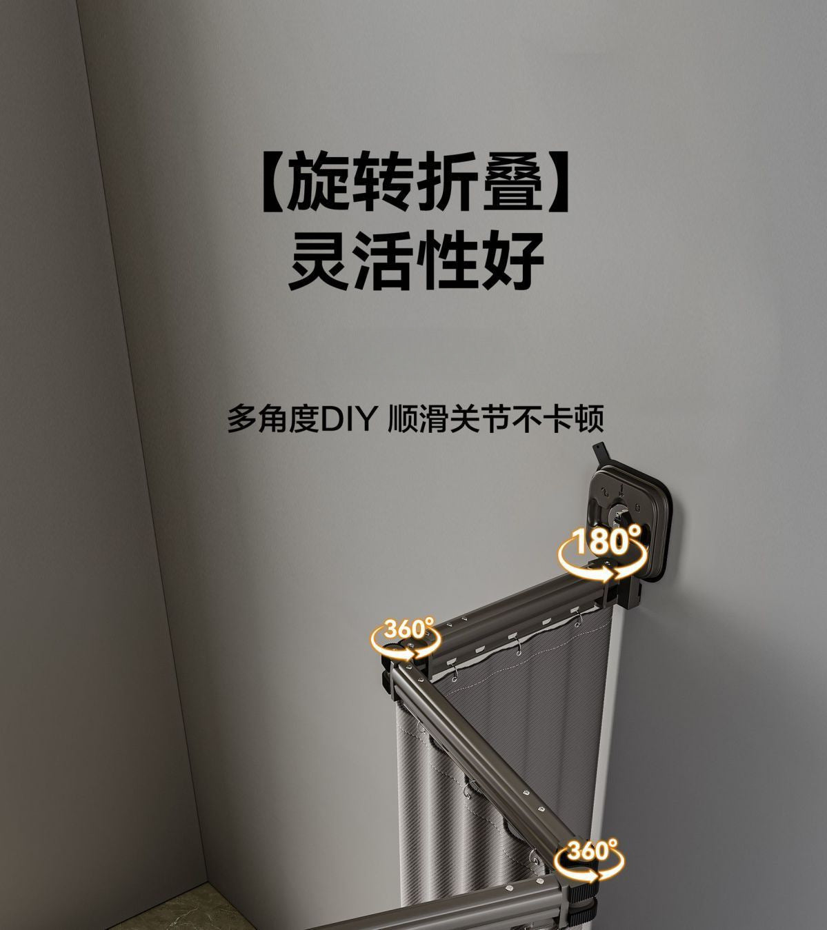 Thickened Invisible Folding Shower Curtain Rod Home Quick-Dry Bath Partition Curtain Bathroom Waterproof Cloth Dry-Wet Separation Shower Curtain