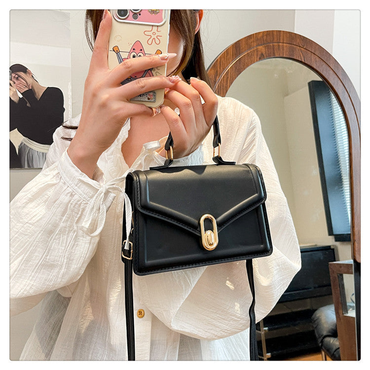 Fashionable and Elegant Small Square Bag2025Summer New Korean Style Niche Casual Commuter Crossbody Bag Trendy Shoulder Bag