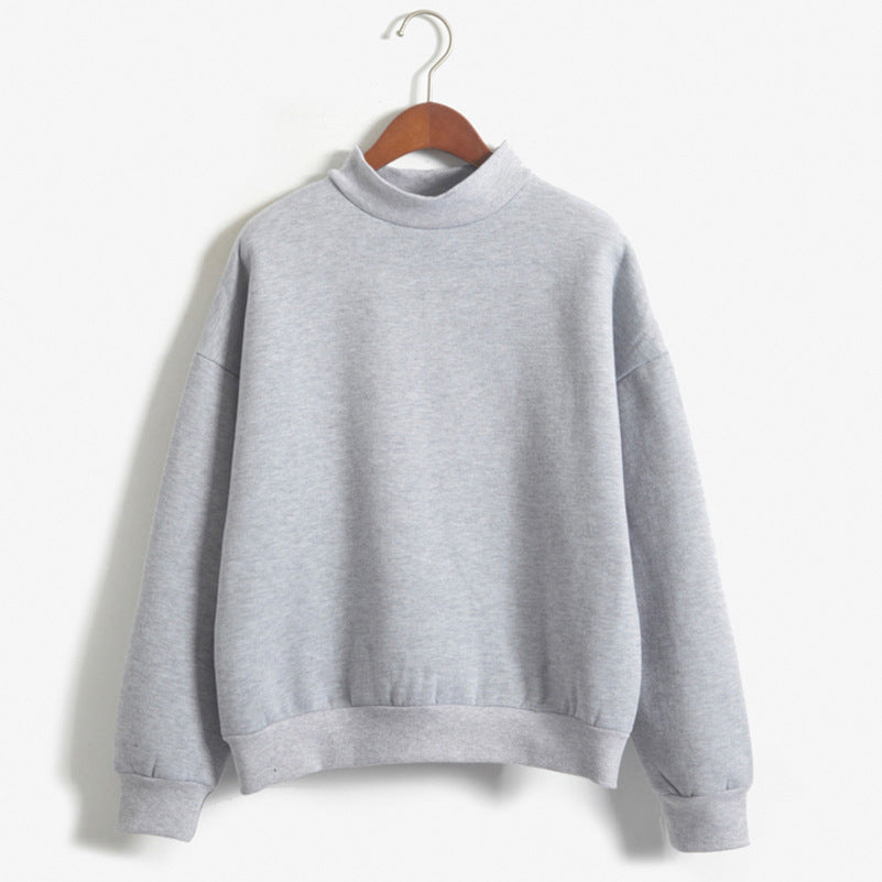 Base Layer Sweatshirt for Women, Autumn and Winter Loose Fit Lazy Style Hoodless Jacket, Thickened Couple Style, Korean Version, Class Uniform Wholesale