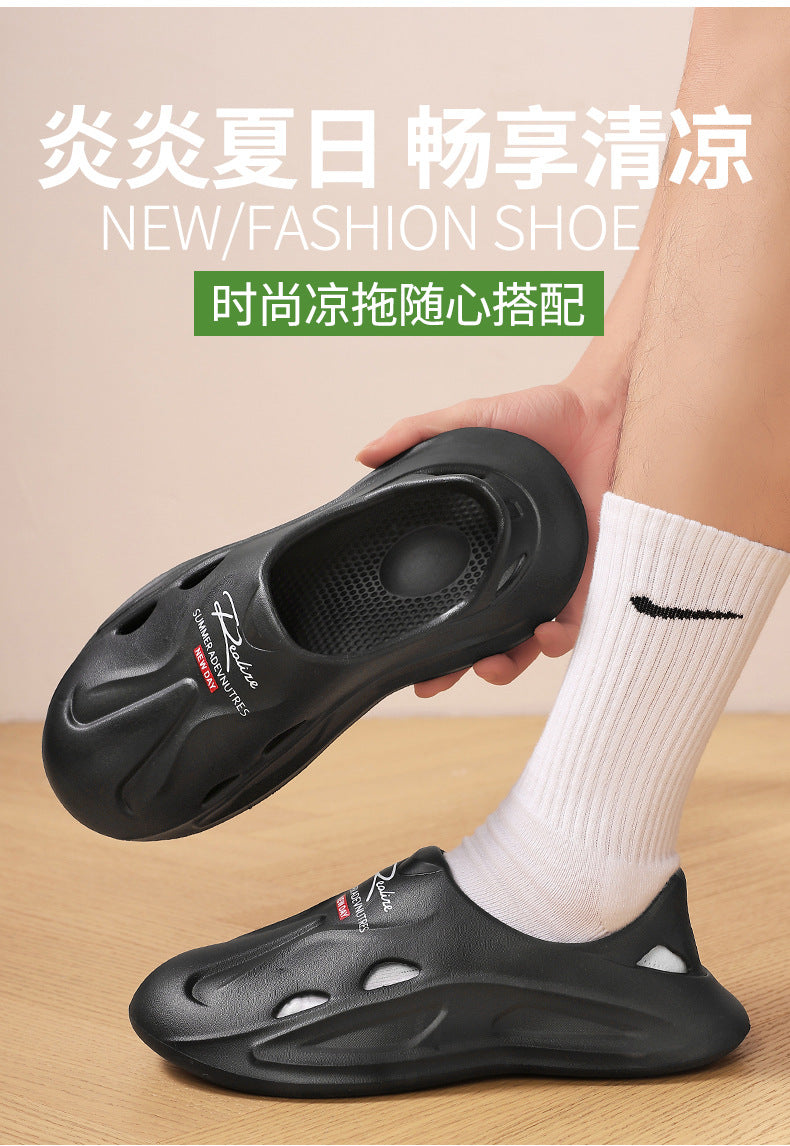 Driving Shoes for Men, Summer New Style Fishing Outdoor Closed-Toe Thick-Soled Non-Slip Odor-Free Sandals for Women