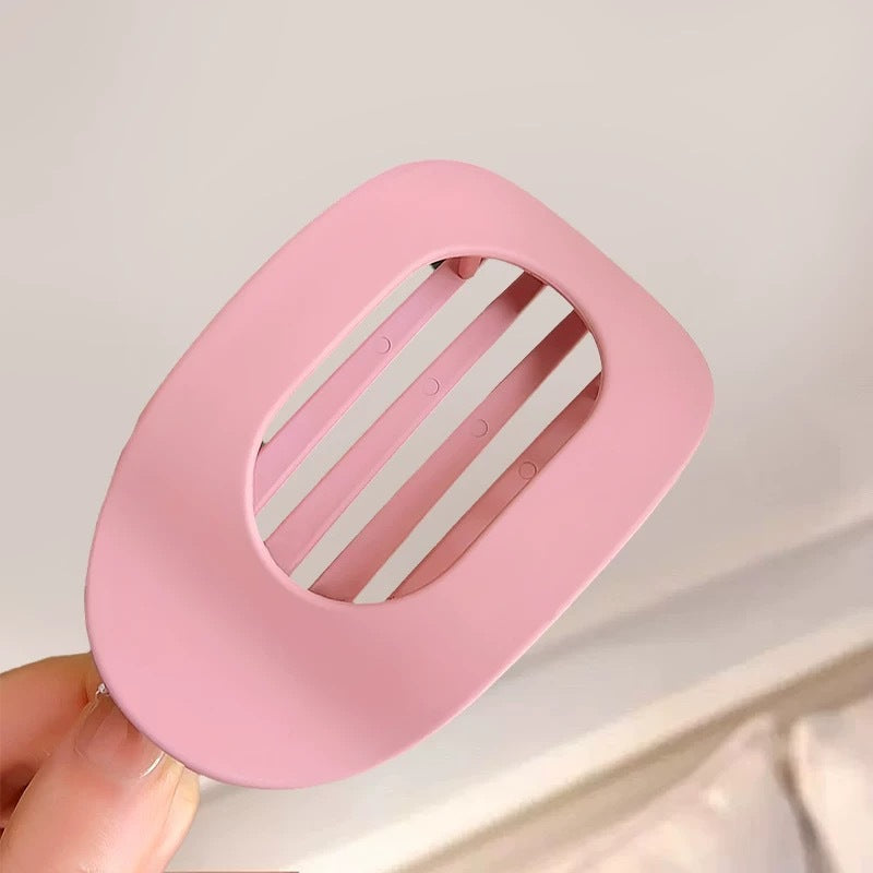 Cross-Border New Hot-Selling Flat Oval Hair Clip Duckbill Clip Strong Grip Back of Head Hair Bun Simple Clip Hair Accessory