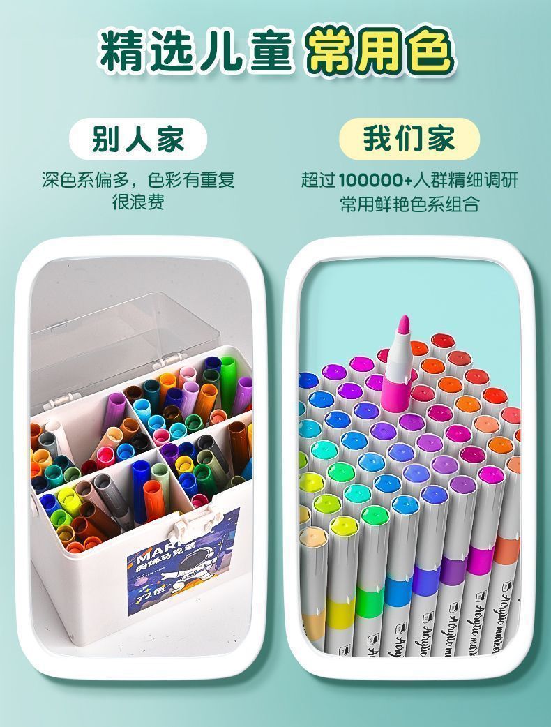 Acrylic Marker Pen Student Non-toxic Washable Kindergarten Children's Art Set Watercolor Pen Refillable