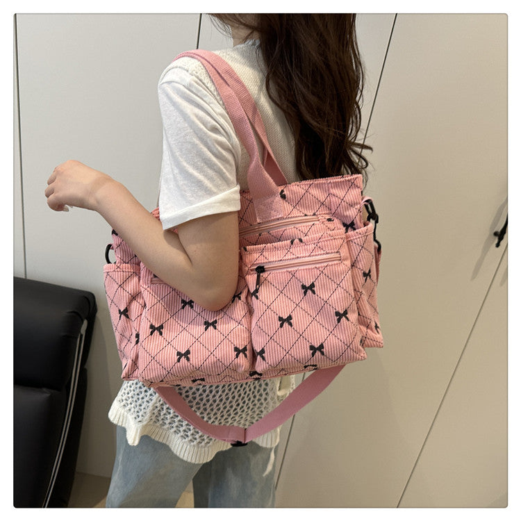 2025Summer New Simple Fashion Underarm Tote Bag This Year's Trendy Retro Commuter Shoulder Bag for Women