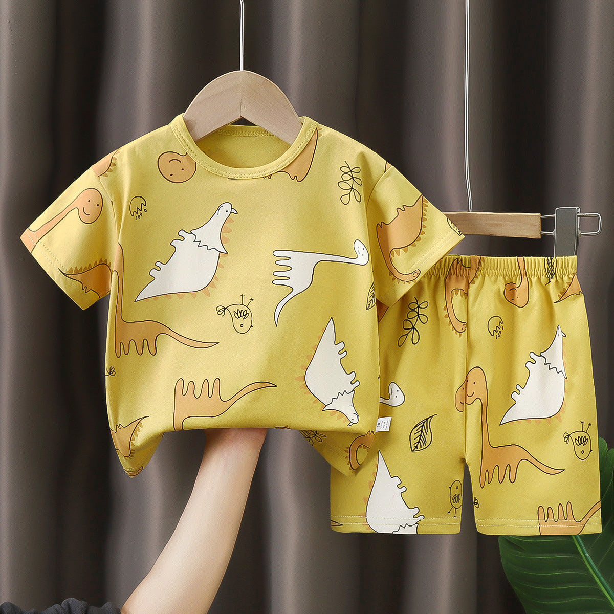 Children's Summer Short Sleeve Set a Cotton-like Boys' and Girls' Clothing t T-shirt Baby Summer Clothing2025Children's Clothing