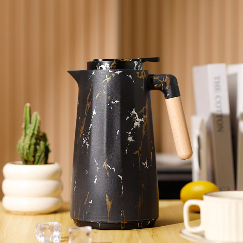 Cross-Border Insulated Kettle Household Glass Inner Liner Warm Kettle Simple Office Coffee Large Capacity Hot Water Kettle Insulated Water Kettle