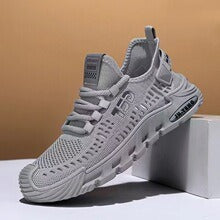 Men's Shoes Summer New Mesh Breathable Men's Casual Shoes Trendy Versatile Hollow Single Shoes Solid Color Slip-On Shoes