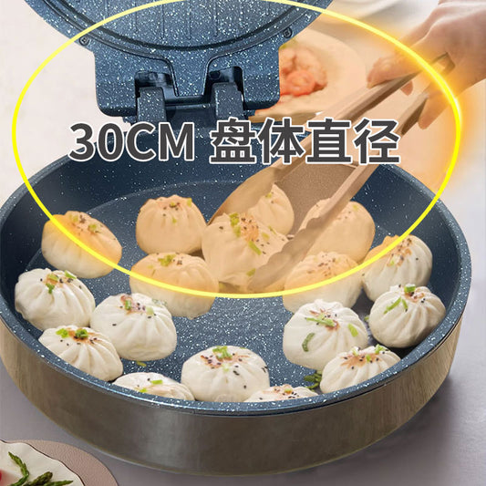 Wanlida Electric Griddle Deepened Household Multifunctional Double-Sided Heating Suspended High-Power Pancake Maker Frying Pan Electric Grill