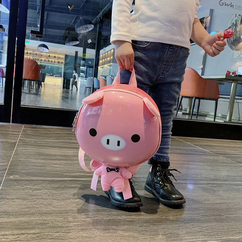 ~Anti-lost Backpack Cartoon Kindergarten Baby Boys Girls Children Eggshell Cute Small Backpack http://detail.1688.com/offer/963317968098.html