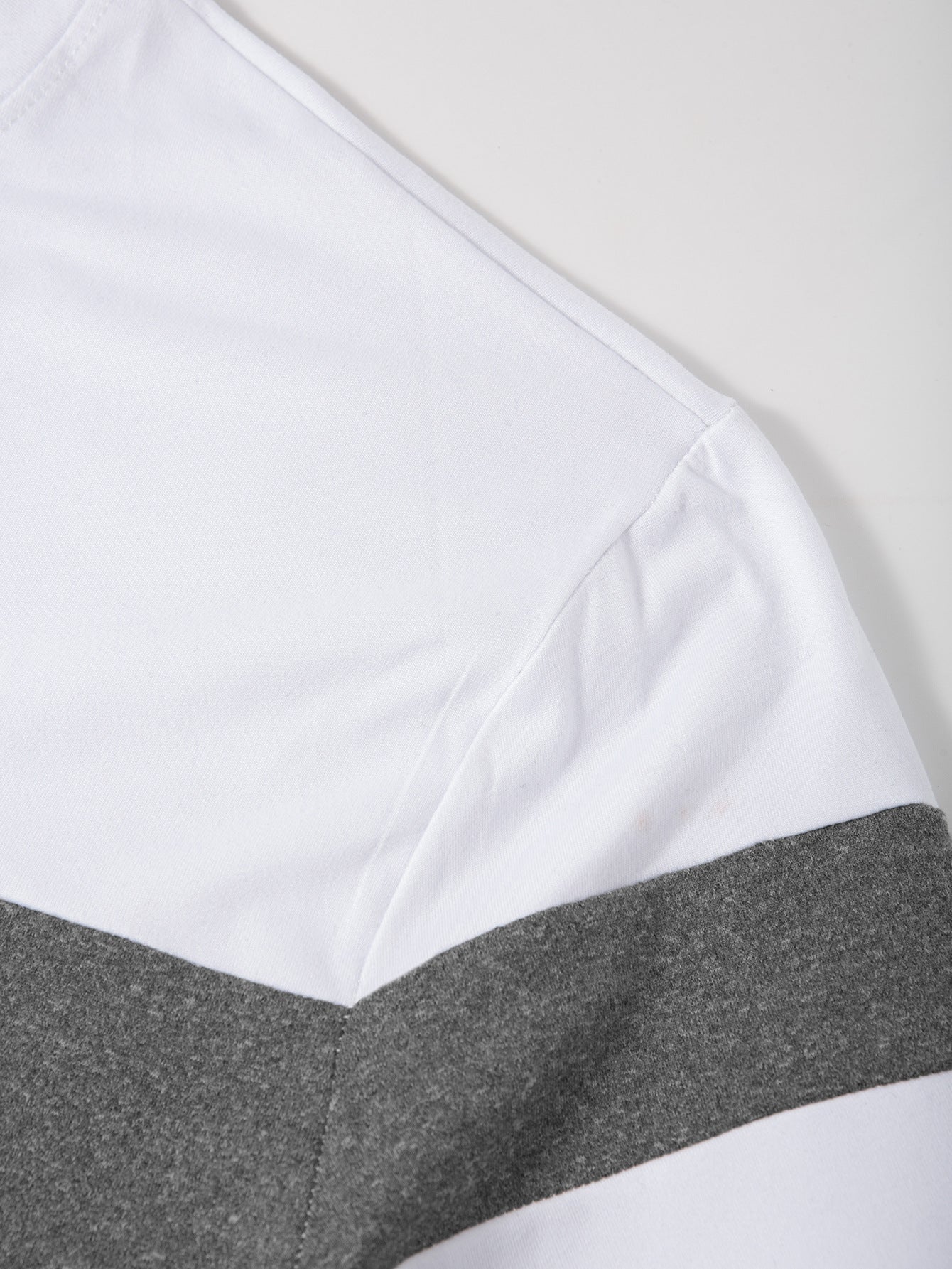 Cross-Border Trade Plus Size Autumn Winter Men's Crew Neck Long Sleeve Color Block Base Shirt Pullover Thin Long Sleeve T Men's T-shirt
