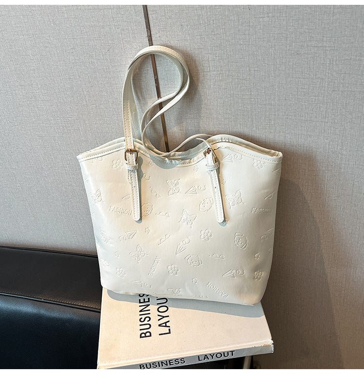 Women's High-Grade Bag2025Spring Birthday Gift Puppy Tote Bag Large Capacity Women's Bag Commuting Crossbody Bag