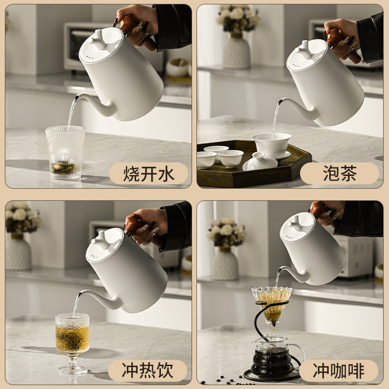 Cross-border Infinite Knob Temperature Control Pour-over Coffee Pot304Stainless Steel Electric Kettle Electric Kettle
