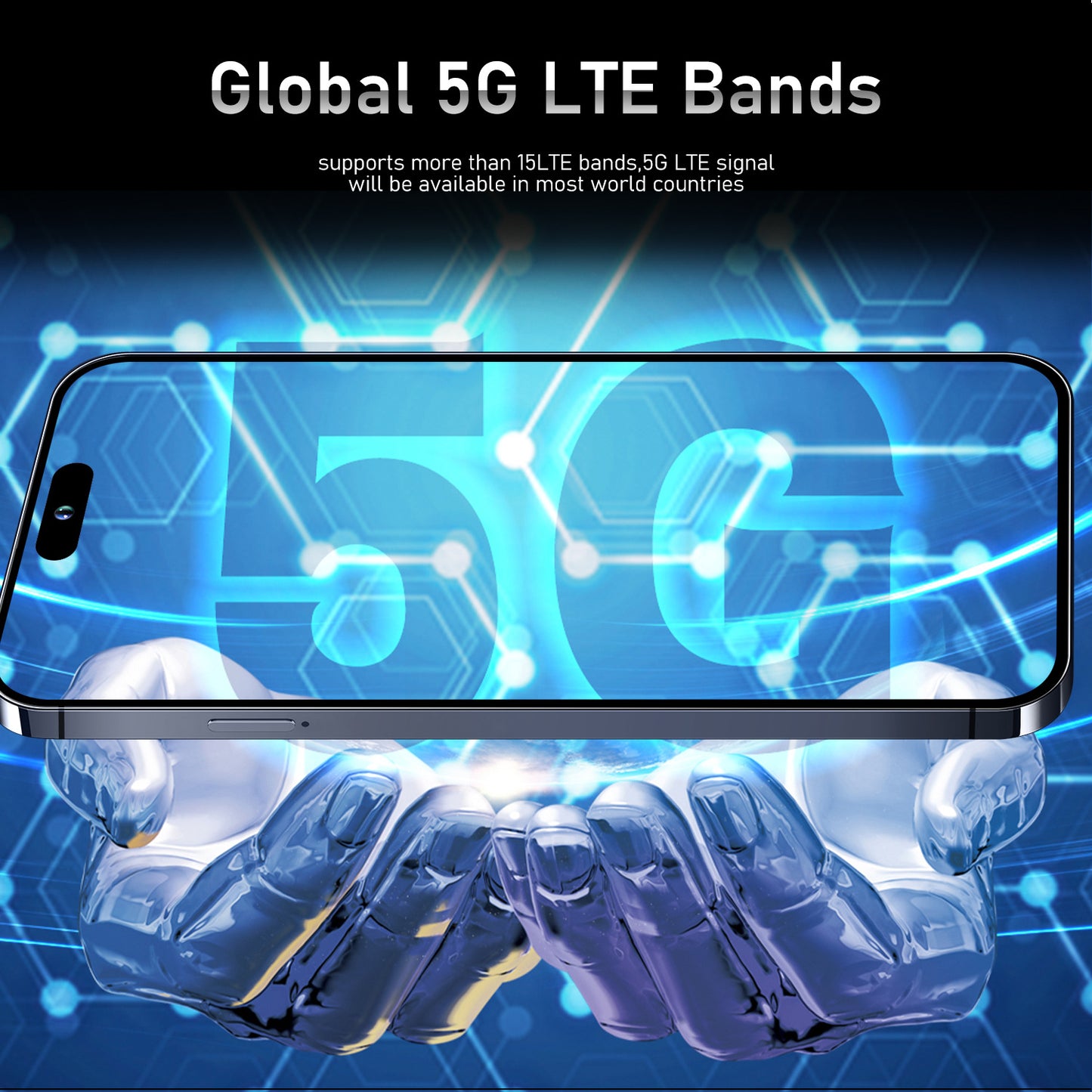 Hot Sale I16 Pro Max Cross-border Mobile Phones16+1T Truly Smart Island7.3Inch Android8.1Meikeduo OZON Batch