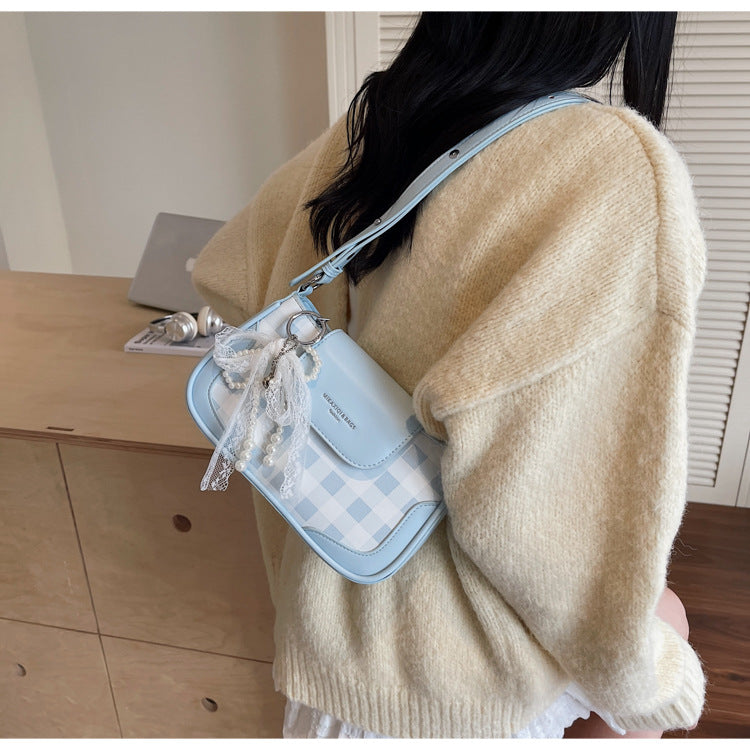 Cross-border high-end trendy underarm bag small square bag for women2025New Handbag Trendy Fashion Versatile Shoulder Bag