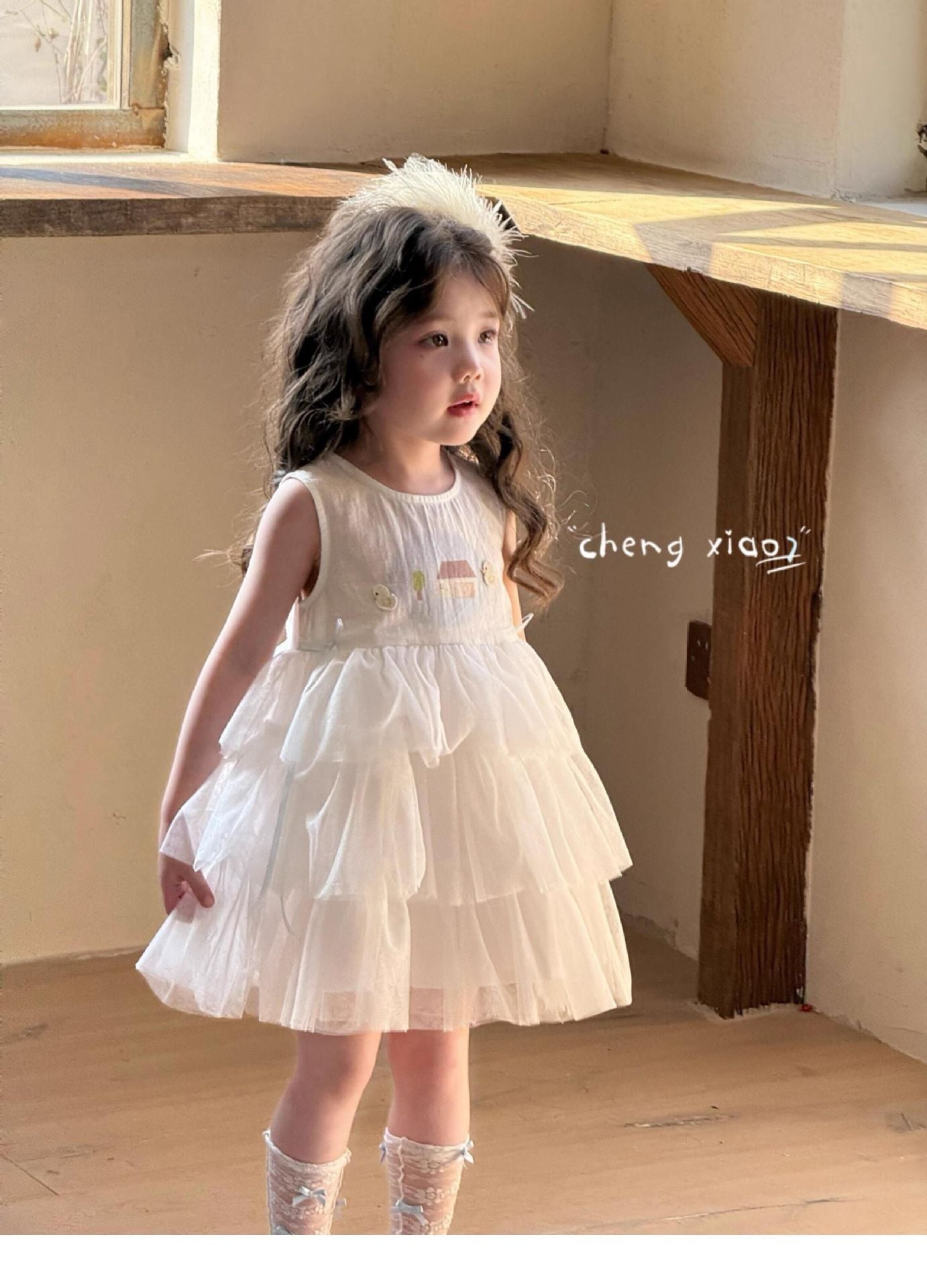 Sweet Little Girl Dress Summer Children's Clothing New Birthday Dress Children's Tulle Dress Princess Dress Girl Cake Dress