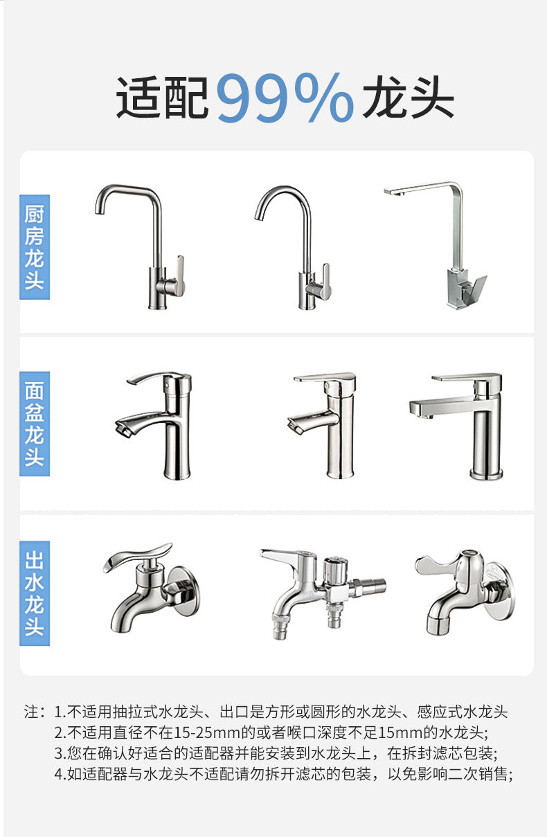 Faucet Water Purifier Water Filter Kitchen Tap Water Filter Direct Drinking Single Outlet Ceramic Filter Cartridge Wholesale