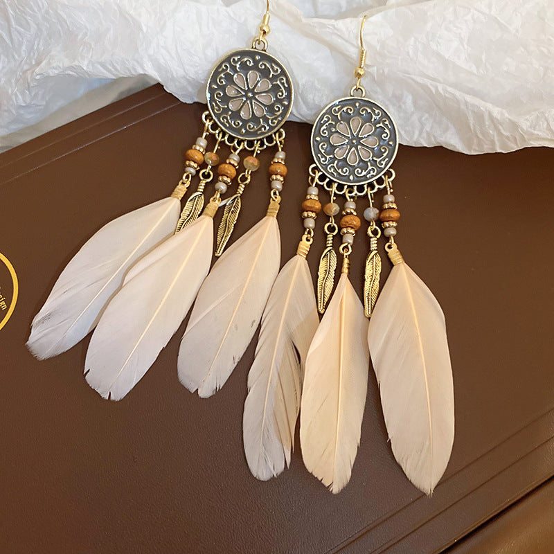 Bohemian Style Earrings for Women2025New Hot-Selling High-End Ethnic Style Unique Exaggerated Earrings Elegant Ear Jewelry