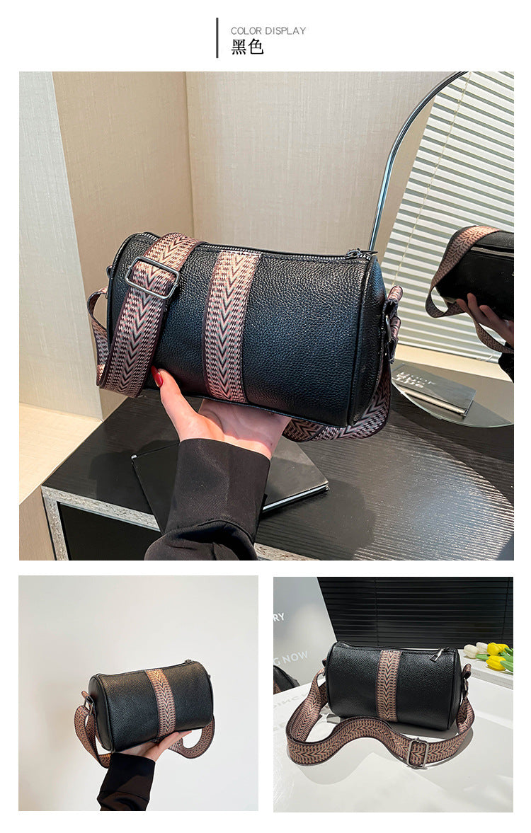 Genuine Leather Fashion Large Capacity Women's Bag2023New Top Layer Cowhide European and American Retro Casual Bag Trendy Single Shoulder Crossbody Bag