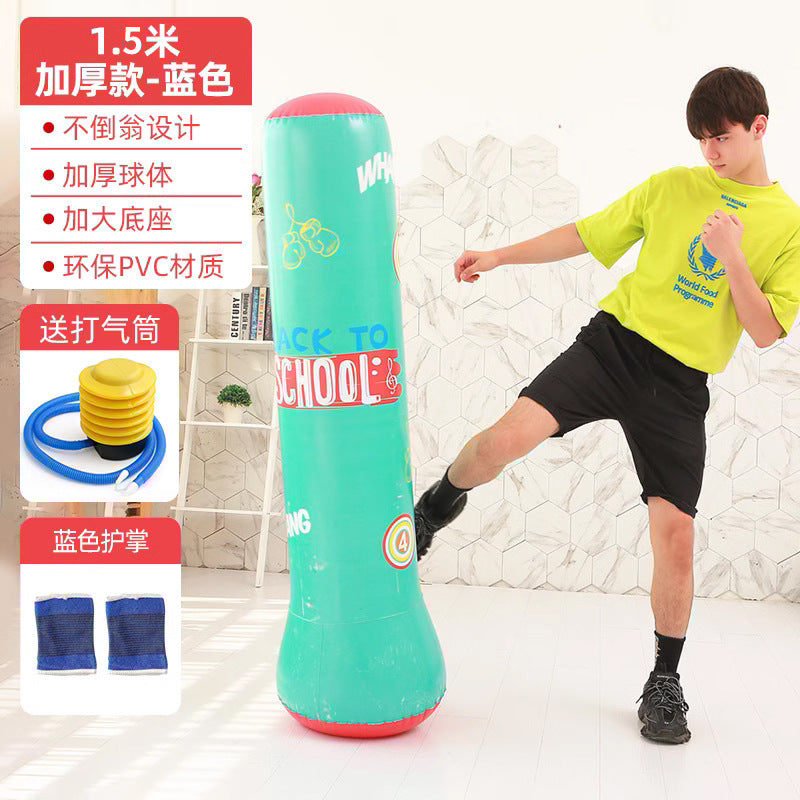 Inflatable Punching Bag Punching Column Standing Sandbag Adult Home Training Equipment Children's Equipment