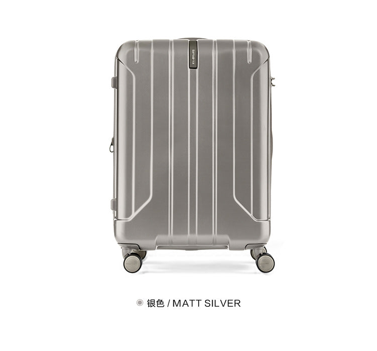 Samsonite NIAR Series Fashion Vertical Striped Wear-resistant Non-slip Travel Suitcase AY8Expandable Four-Wheel Trolley Case