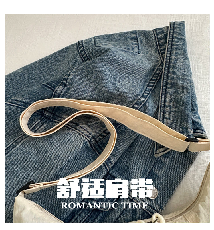 2025New Spring Large Capacity Single Shoulder Crossbody Retro Simple Ruiying Commuter Women's Bag Fashion Casual Tote Bag
