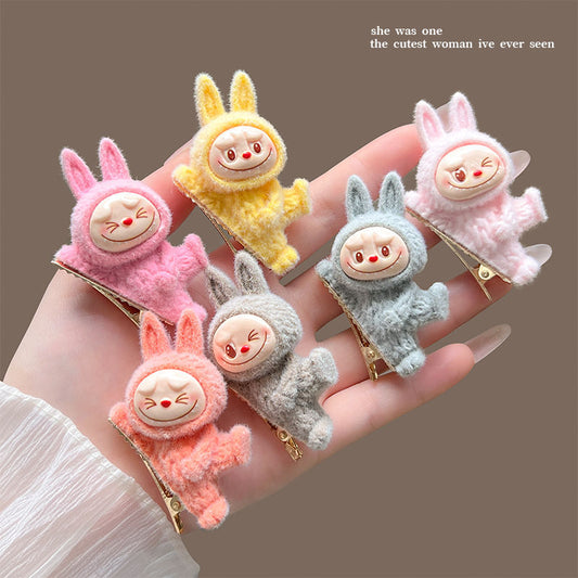 Cute Labubu Doll Hair Clip – Adorable Cartoon Accessory for Girls