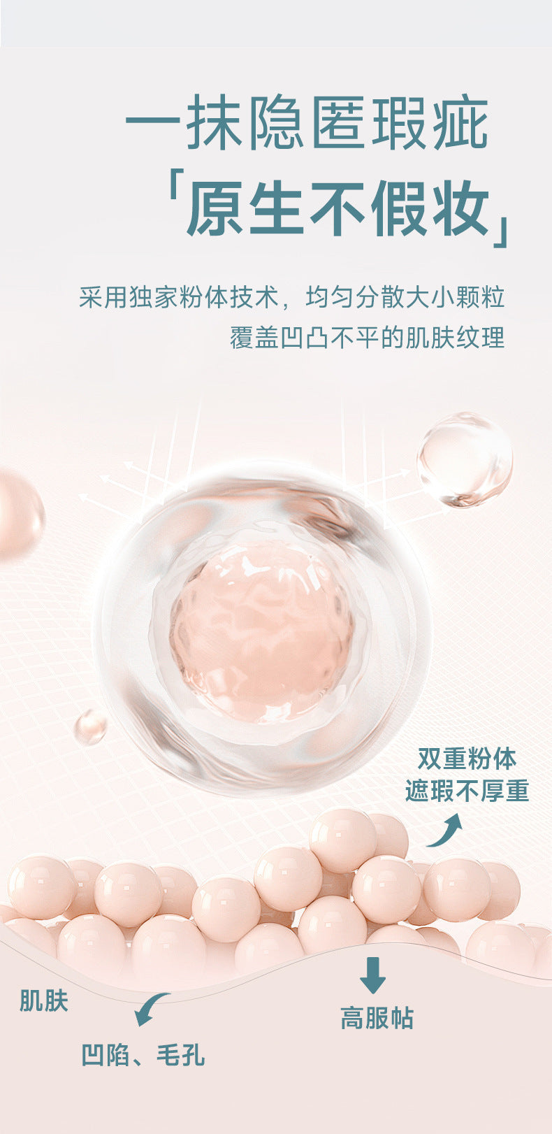 NOVO Lightweight Long-lasting Concealer Covers Facial Spots, Acne Marks, Dark Circles, Brightens Tear Troughs, Lightweight and Comfortable6429