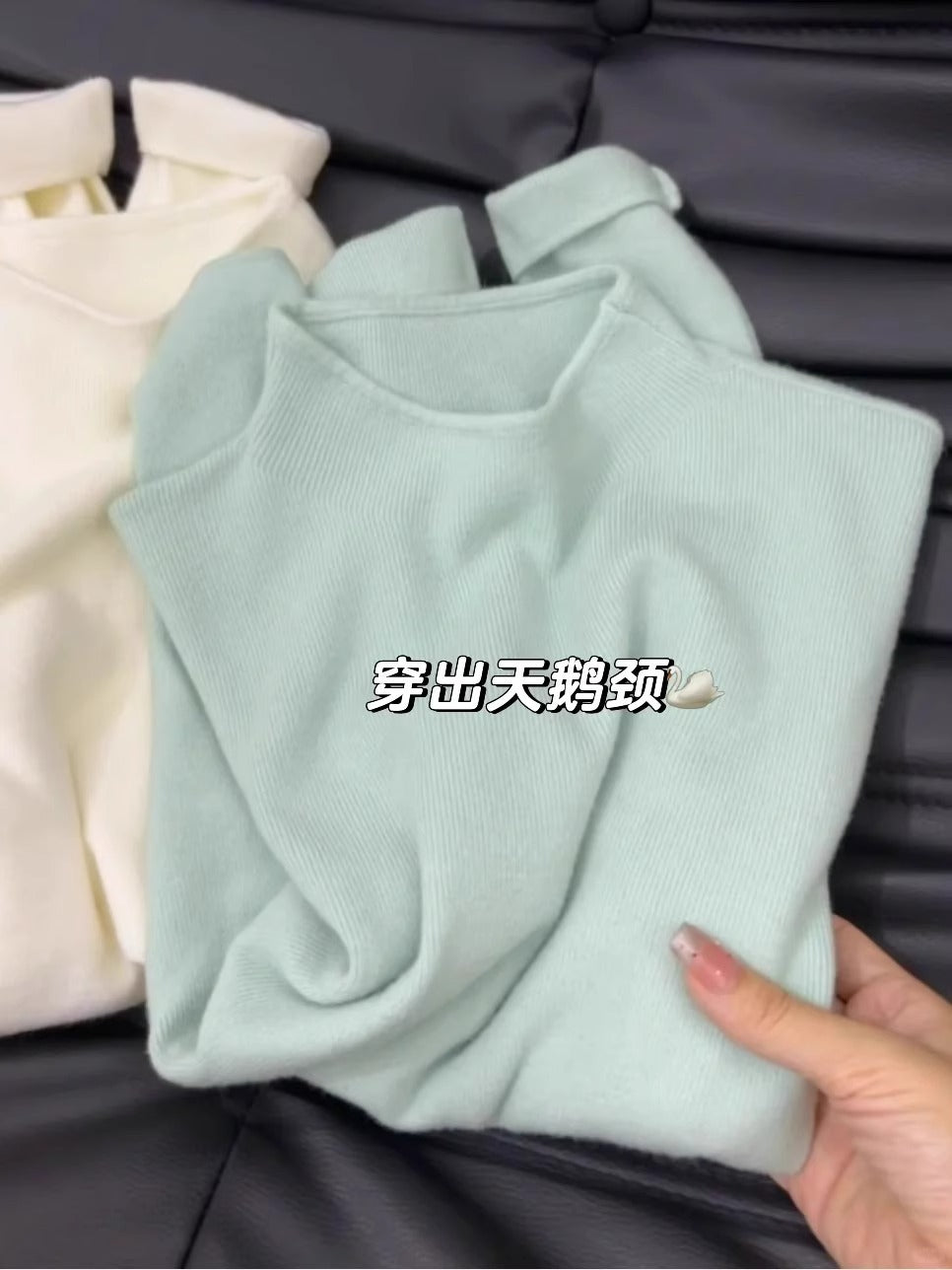 Soft and Cozy Half Turtleneck Knitted Sweater for Women, Autumn and Winter Versatile Top, Korean Style Slimming Solid Color Inner Layer, Mid-Neck Sweater, Base Shirt