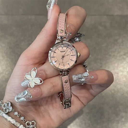 Dishidu Dishidu Women's Watch Bracelet Watch Exquisite Compact Women's Light Luxury Niche Quartz Women's Watch High Aesthetic