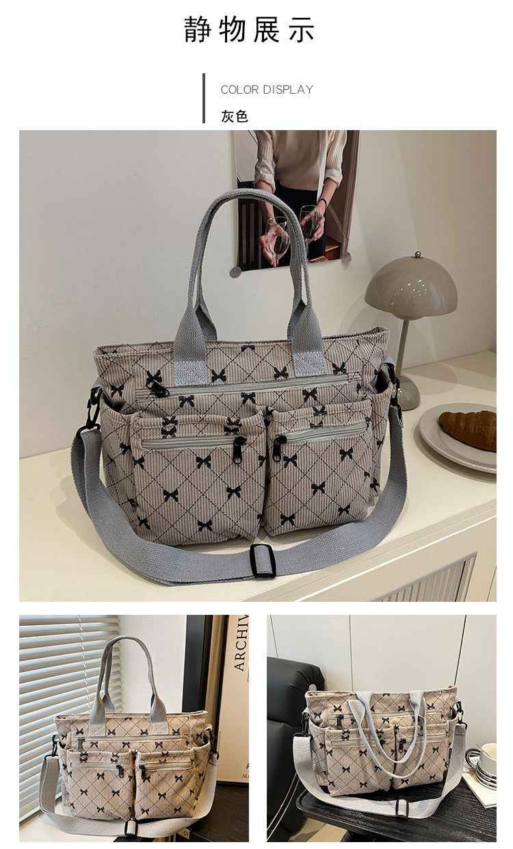 2025Summer New Simple Fashion Underarm Tote Bag This Year's Trendy Retro Commuter Shoulder Bag for Women