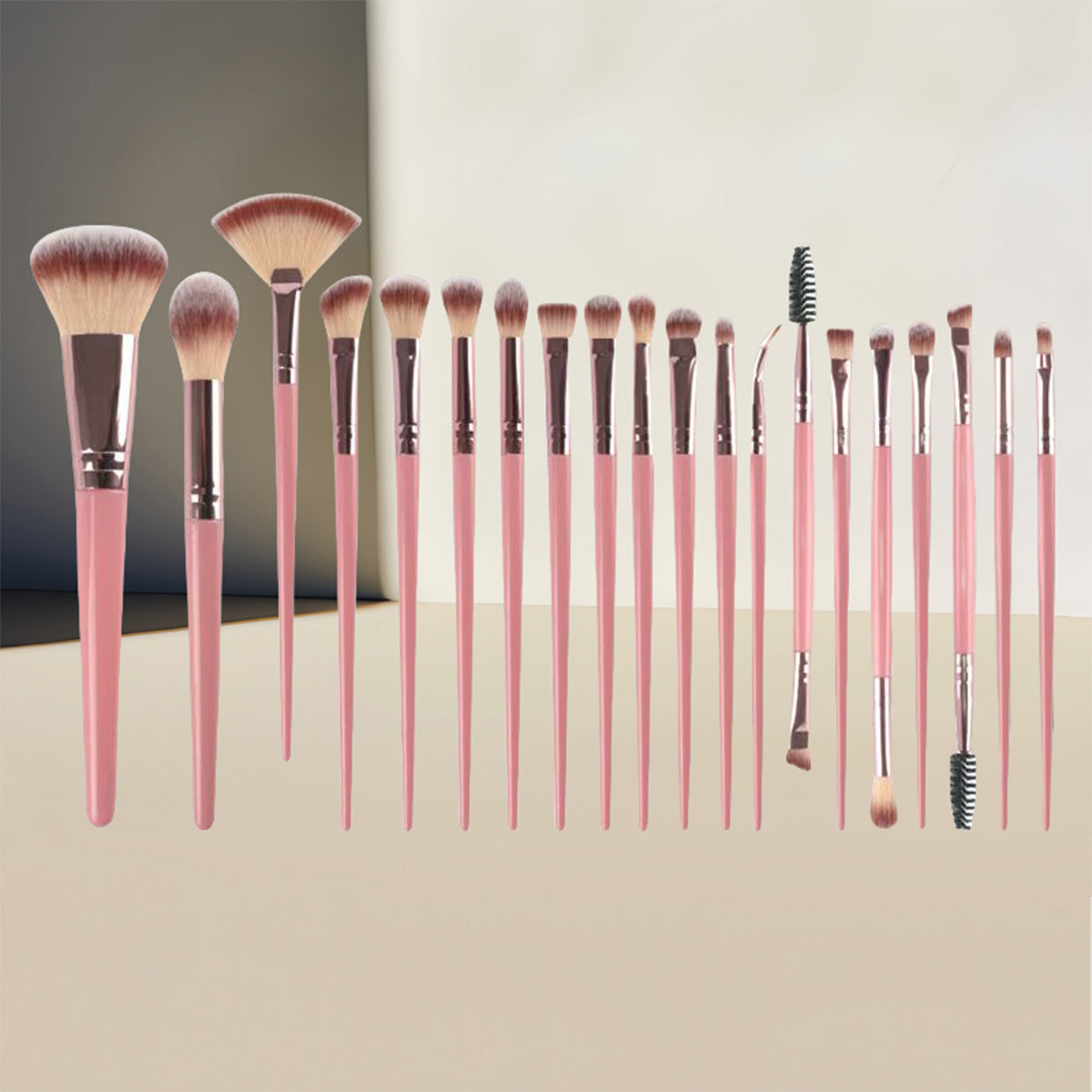 Cross-Border40Set of Beauty Tools with Travel Makeup Bag, Complete Makeup Brush and Powder Puff Set for Pre and Post Makeup