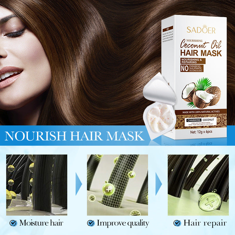 Full English Coconut Oil Body Care Set SADOER Smooth, Soft, Moisturizing, Clean Cross-Border Wholesale