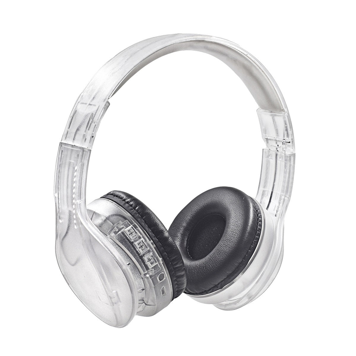 Cross-border New Transparent Headset Bluetooth Earphones Wired Gaming Bluetooth Earphones Noise Cancelling Headset