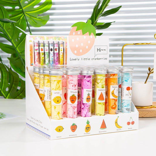 Outdoor Portable Hand Washing Travel Disposable Paper Soap Tablets Test Tube Soap Flower Soap Paper Bottle Flower Shape Soap Tablets
