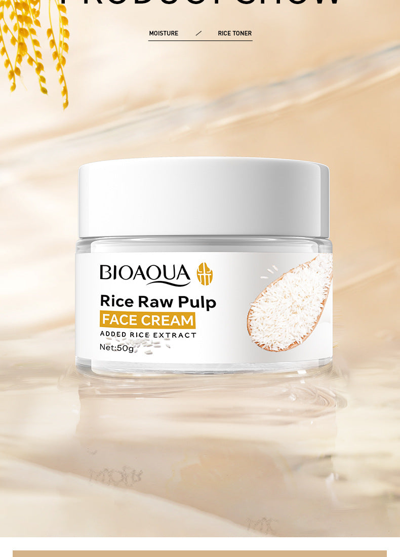 Full English Rice Skincare Set BIOAOUA Rice Puree Series Six-Piece Set Box Cross-Border Wholesale
