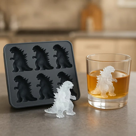 GF Cross-border Independent Station New Model Godzilla Ice Mold Kitchen Home Godzilla Ice Cube Mold Tool