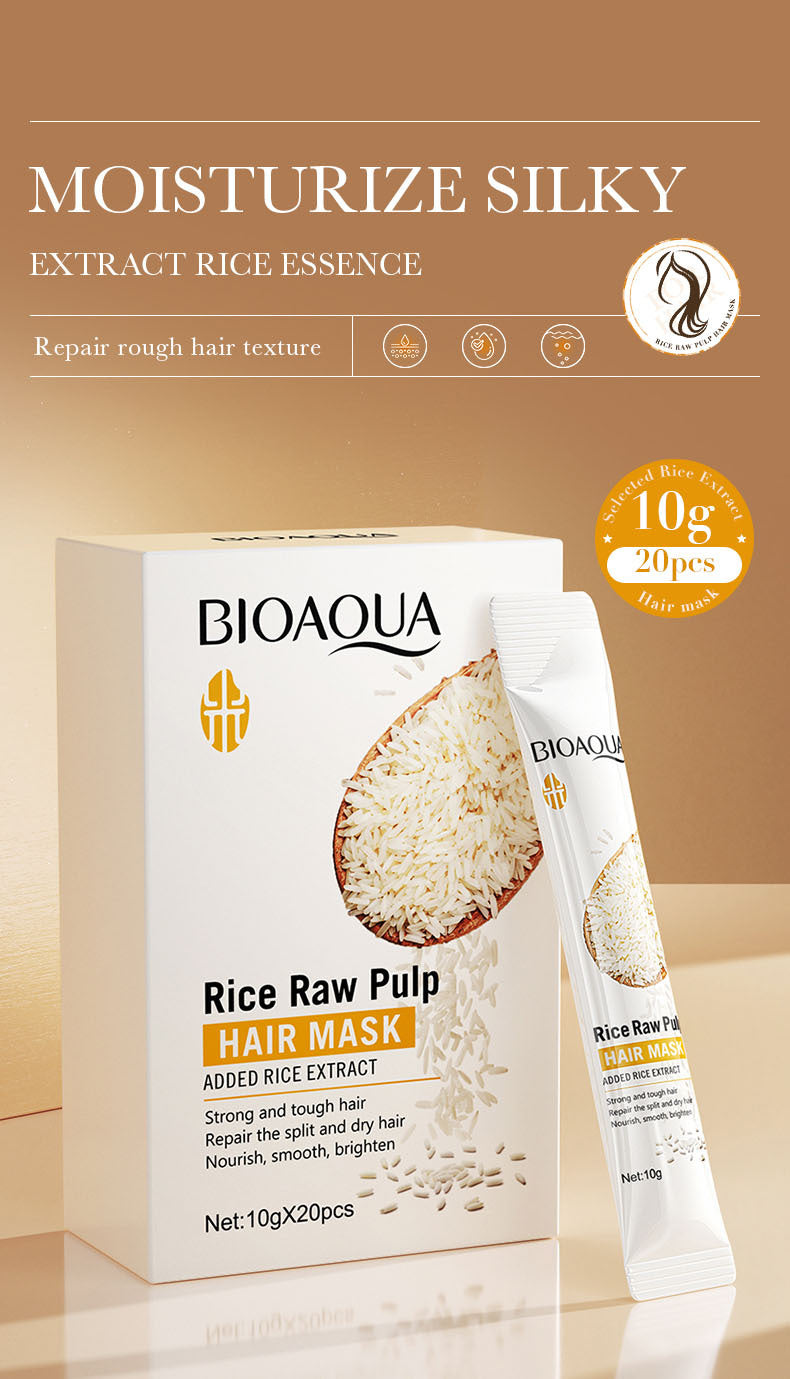 Full English Rice Skincare Set BIOAOUA Rice Puree Series Six-Piece Set Box Cross-Border Wholesale