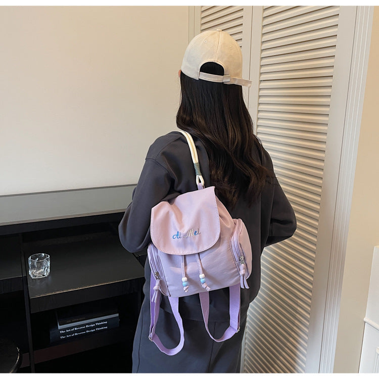 Foreign Order Fashion Super Popular Fresh Style Women's Backpack2025New Trendy and Stylish Handbag Commuting Small Backpack for Women
