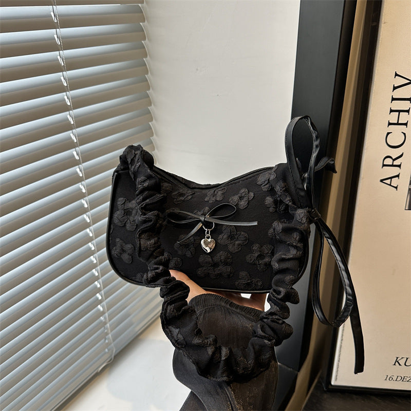 French Niche Bag for Women2025Summer New Fashion ins Sweet Cool Girl Versatile Fashion Single Shoulder Bag Underarm Bag