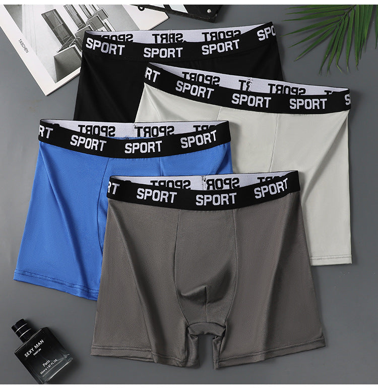 One piece dropshipping sport Men's Sports Underwear Fashionable Comfortable Boxer Briefs Breathable Four-Corner Shorts Wholesale http://detail.1688.com/offer/917246029177.html