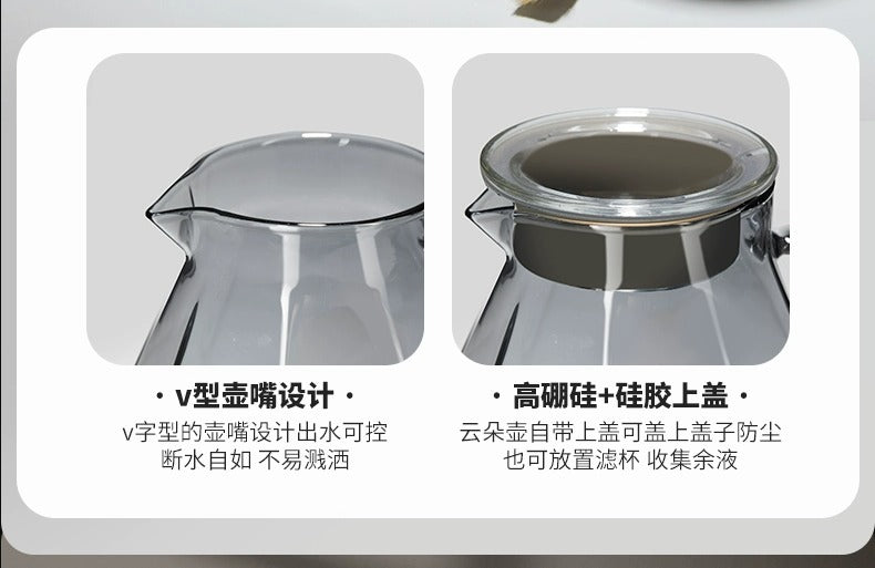 Hand Brew Coffee Set Hand Brew Coffee Pot Filter Cup Sharing Pot Grinder Set Coffee Utensils Gift Souvenir