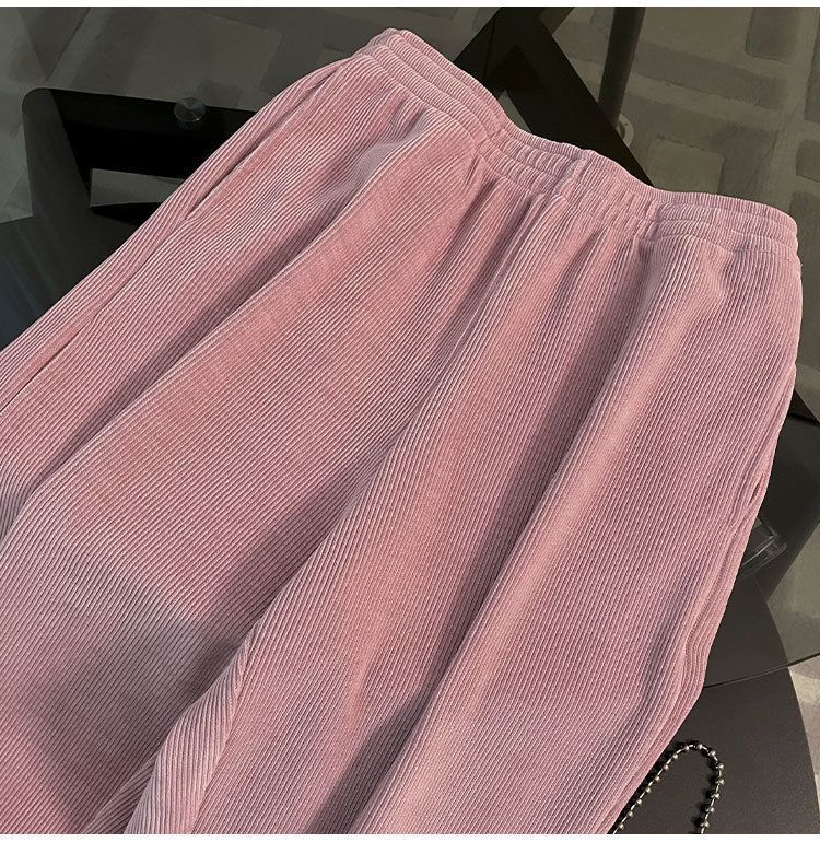 Casual Sports Suit for Women, Spring and Autumn New Loose Short Hooded Top with Draped Split Wide-Leg Pants Two-Piece Set