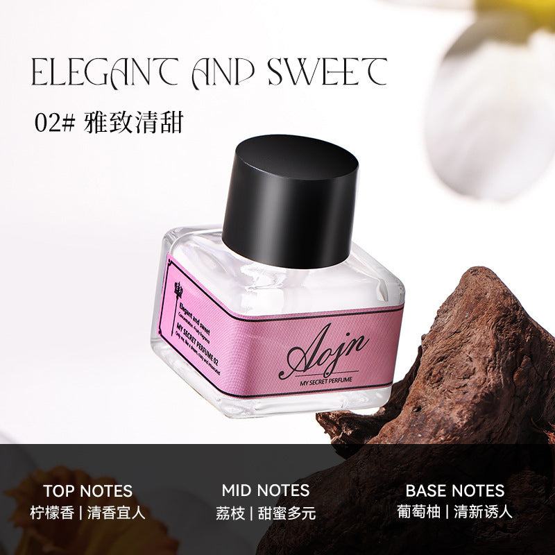 AOJN Secret Perfume Violet Whisper Garden Girl Natural Long-lasting Light Fresh Woody Fragrance