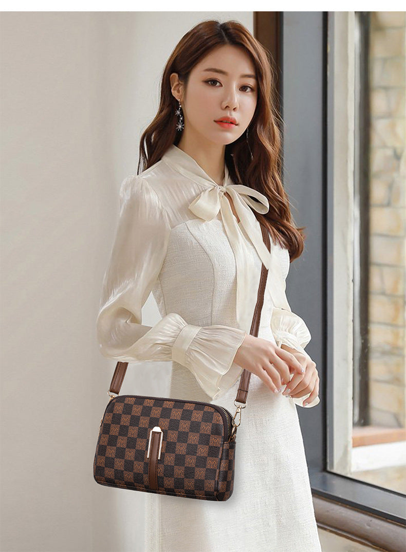 2834Yagelaisi Bag for Women New Simple Versatile Shoulder Bag Retro Trendy Crossbody Women's Bag Phone Bag