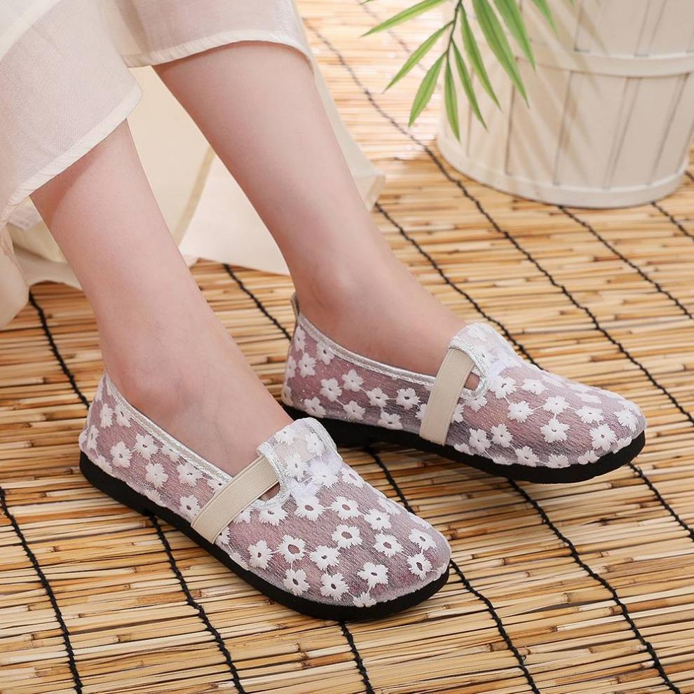 Summer New Beijing Cloth Shoes High-Quality Hot-Selling Comfortable Women's Shoes Thin Breathable Non-Suffocating Flat Soft Sole Shoes