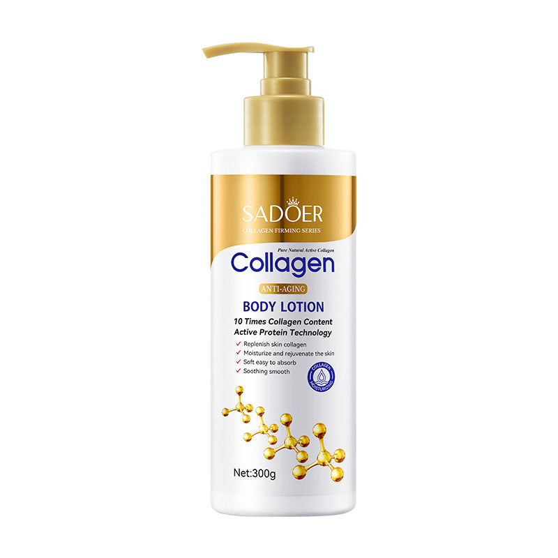 Full English Collagen Body Lotion300g SADOER Moisturizing, refreshing, and hydrating cross-border wholesale
