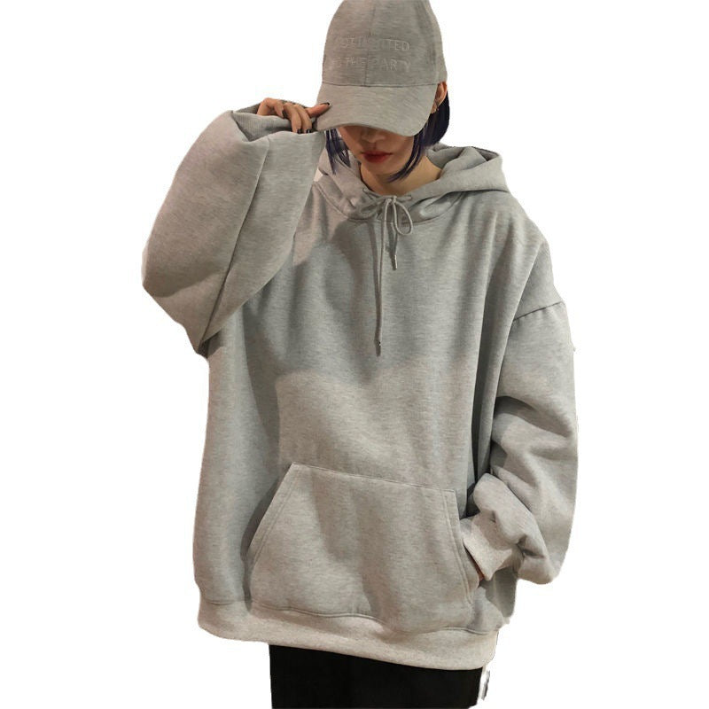 Fashionable Versatile Hooded Sweatshirt for Men Autumn Wear2024New Loose Fleece-Lined Versatile Casual Cardigan Couple Jacket