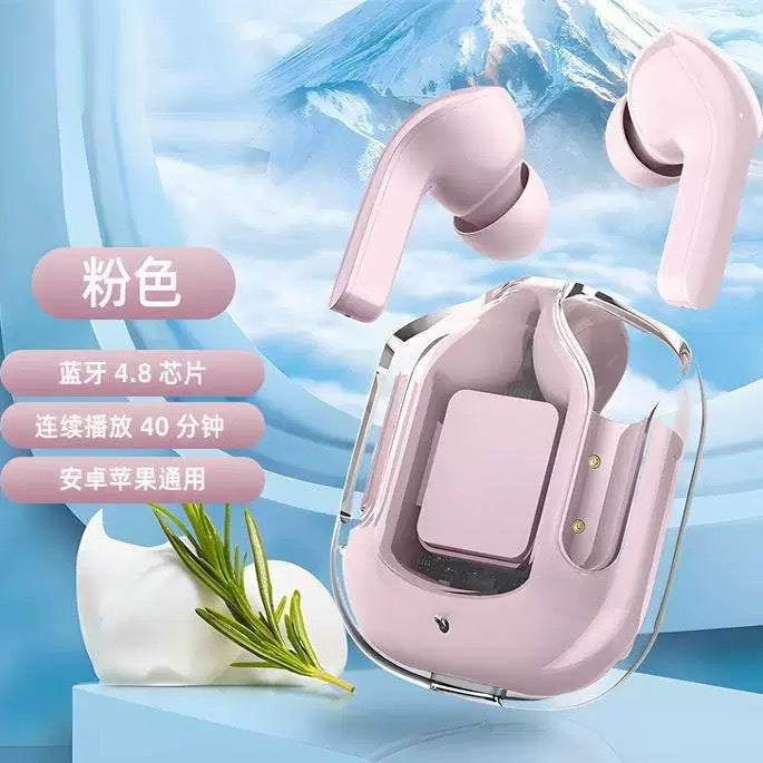 2025Binaural Wireless True Bluetooth Earbuds with Touch Control33New Noise-Cancelling Gaming Private Model Transparent